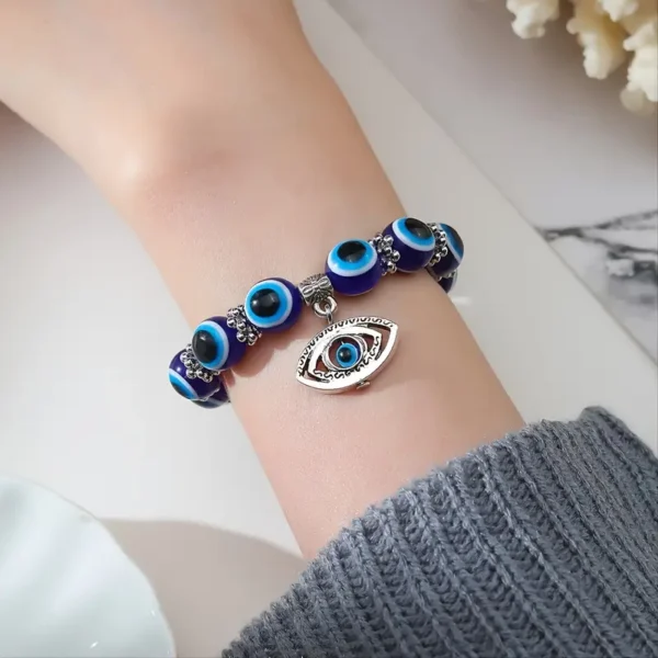 Pulseira Olho Azul, Olho Grego, Amuleto da Sorte, para Mulheres e Homens - Image 5